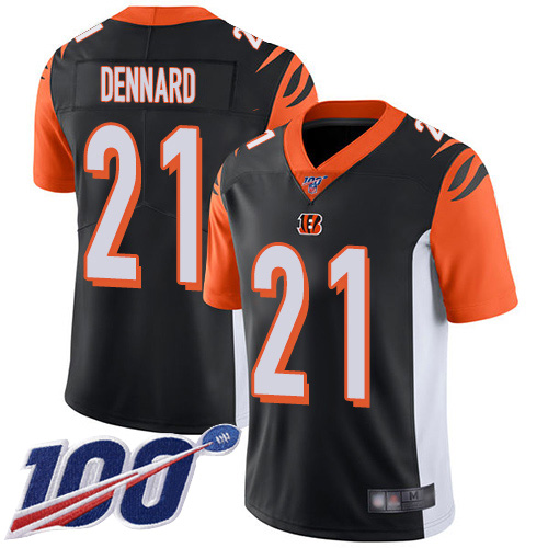 Cincinnati Bengals Limited Black Men Darqueze Dennard Home Jersey NFL Footballl 21 100th Season Vapor Untouchable
